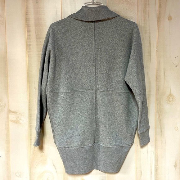 Banana Republic Gray Sweatshirt Material Open Cardigan Sz XS - Picture 2 of 5
